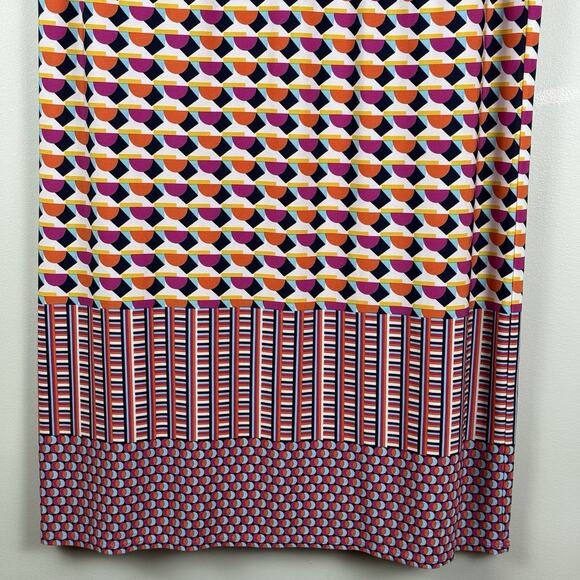 Laundry by Shelli Segal Dress Women Large Pink Multi Colorful Sheath Retro Artsy - Picture 4 of 8